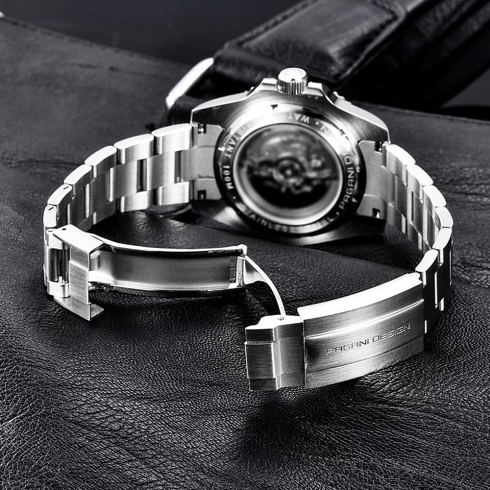 large Годинник чоловічий Pagani Design PD-1661 Silver-Black 0